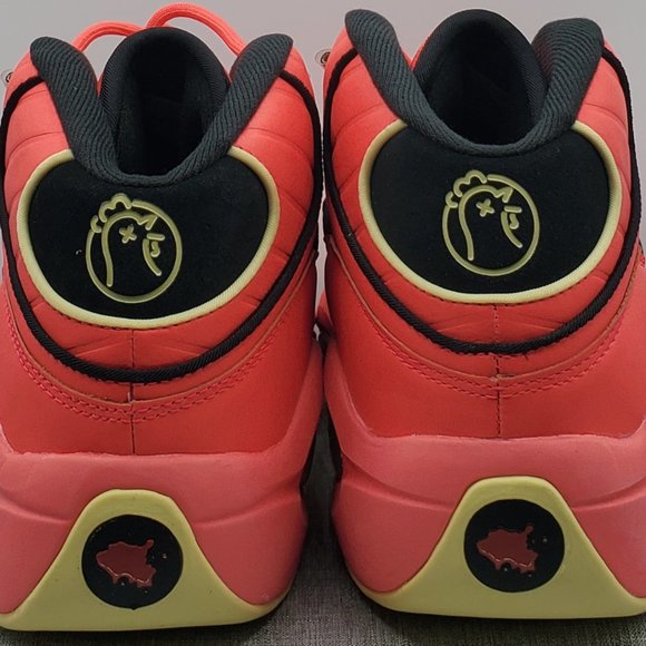 REEBOK QUESTION MID 'HOT ONES' MEN'S SIZE 9.5 BASKETBALL SNEAKERS (GV7093) RARE - Picture 8 of 9